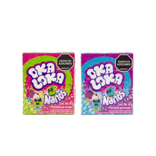 Imagen de DULCES ACIDOS OKA LOKA NANOS 40G