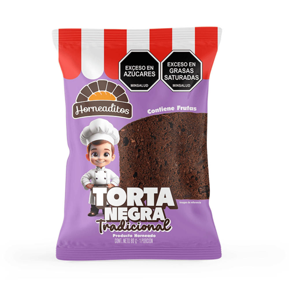 Imagen de TORTA NEGRA HORNEADITOS 80 GRS