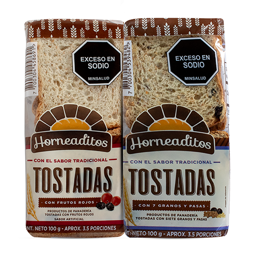 Imagen de TOSTADA SURTIDA HORNEADITOS 100 G