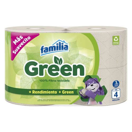 Imagen de Papel higiénico green 4 rollos x118.4 metros