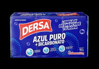 Imagen de Jabón de barra DERSA azul puro + bicarbonato (960  gr)