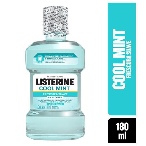 Imagen de Enjuague bucal LISTERINE coolmint frescura suave sin alcohol (180  ml)