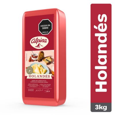 Imagen de Queso ALPINA holandés porcionado en tienda