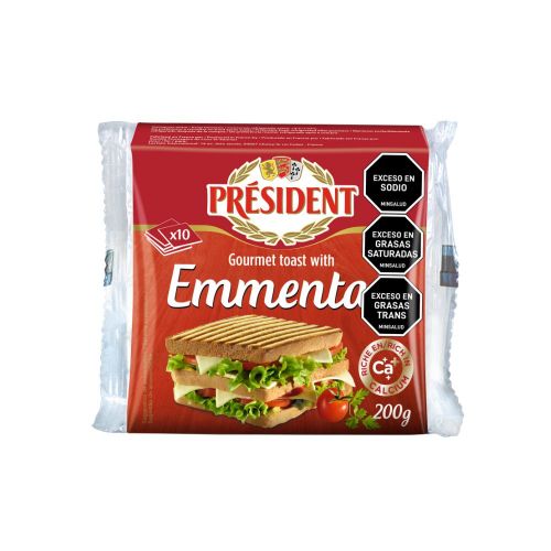 Imagen de Queso PRESIDENT emmental tajado (200  gr)