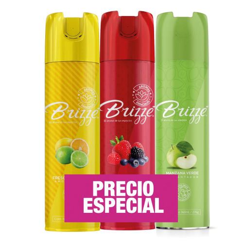 Imagen de Ambientador BRIZZE mix aerosol aromas surtidos (3  und)