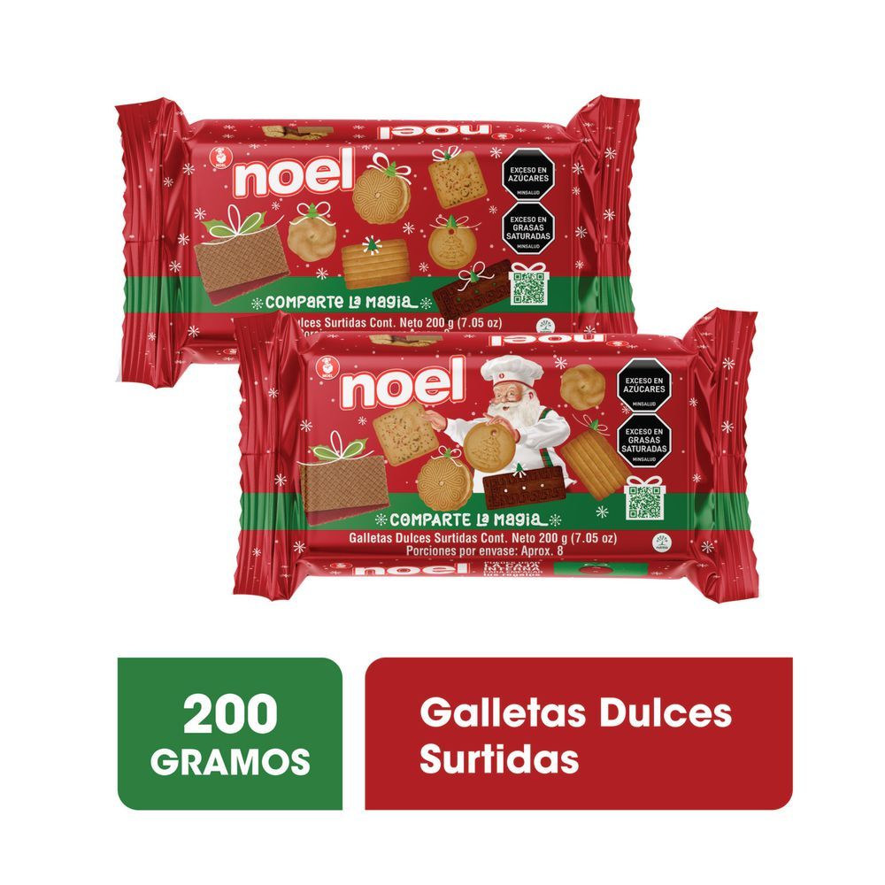 Imagen de Galletas navidad NOEL dulces surtidas (200  gr)