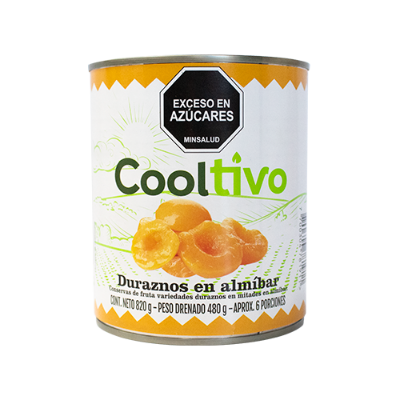 Imagen de DURAZNO EN ALMÍBAR COOLTIVO 820 G