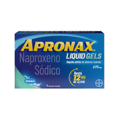 Imagen de APRONAX LIQUID GEL 4 CÁPSULAS 275 MG