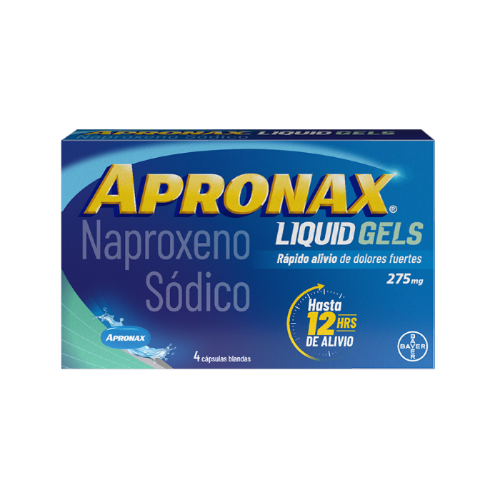 Imagen de APRONAX LIQUID GEL 4 CÁPSULAS 275 MG