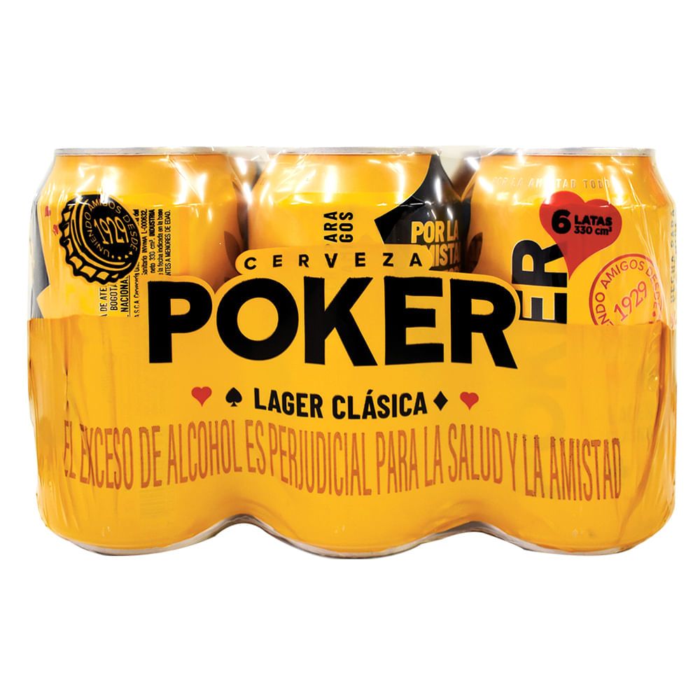 Imagen de Cerveza POKER 6 unds x330 ml