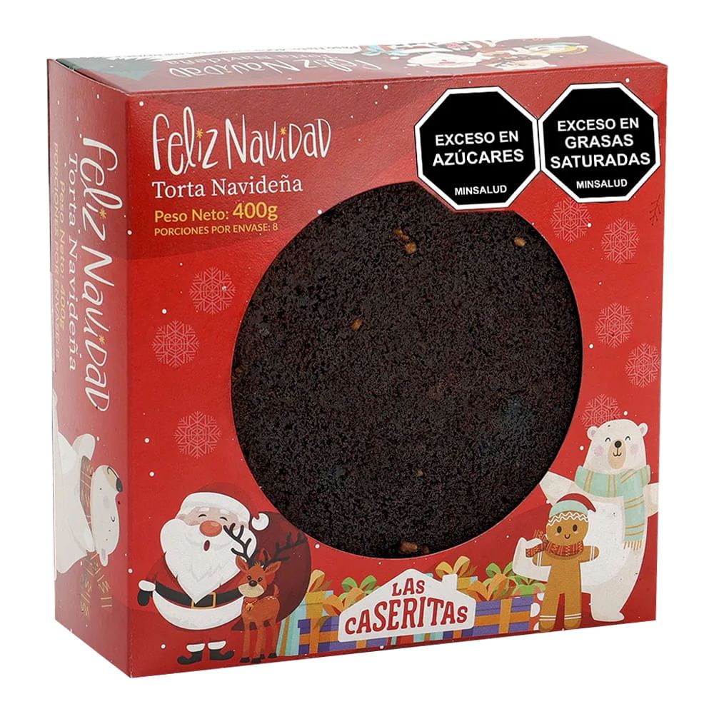 Imagen de Torta LAS CASERITAS envinada brevas pasas y nueces x400 g