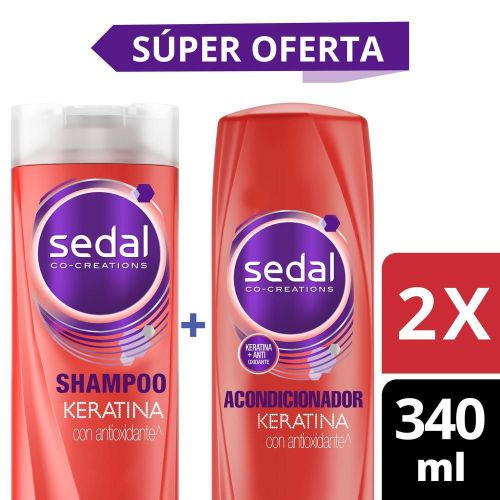Imagen de Shampoo SEDAL keratina + acondicionador (680  ml)