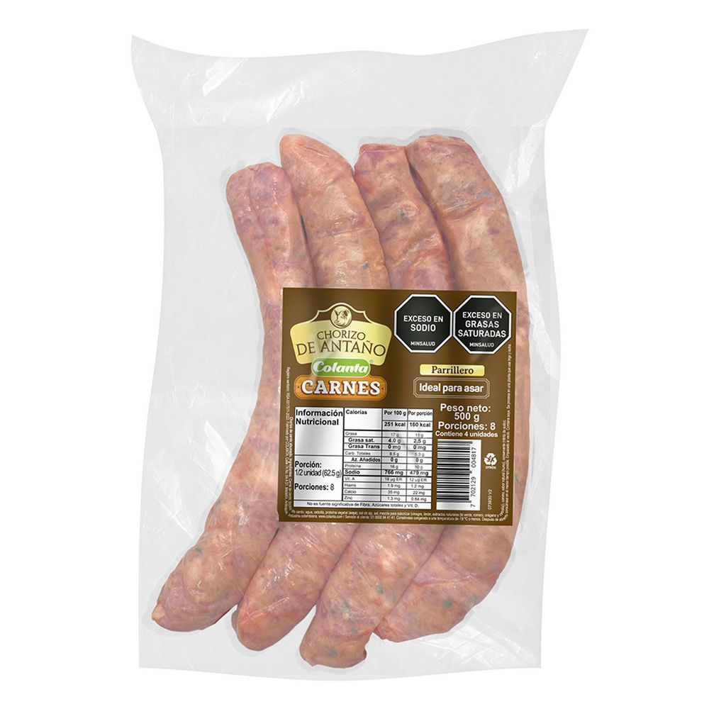 Imagen de Chorizo COLANTA de antaño parrillero  (500  gr)