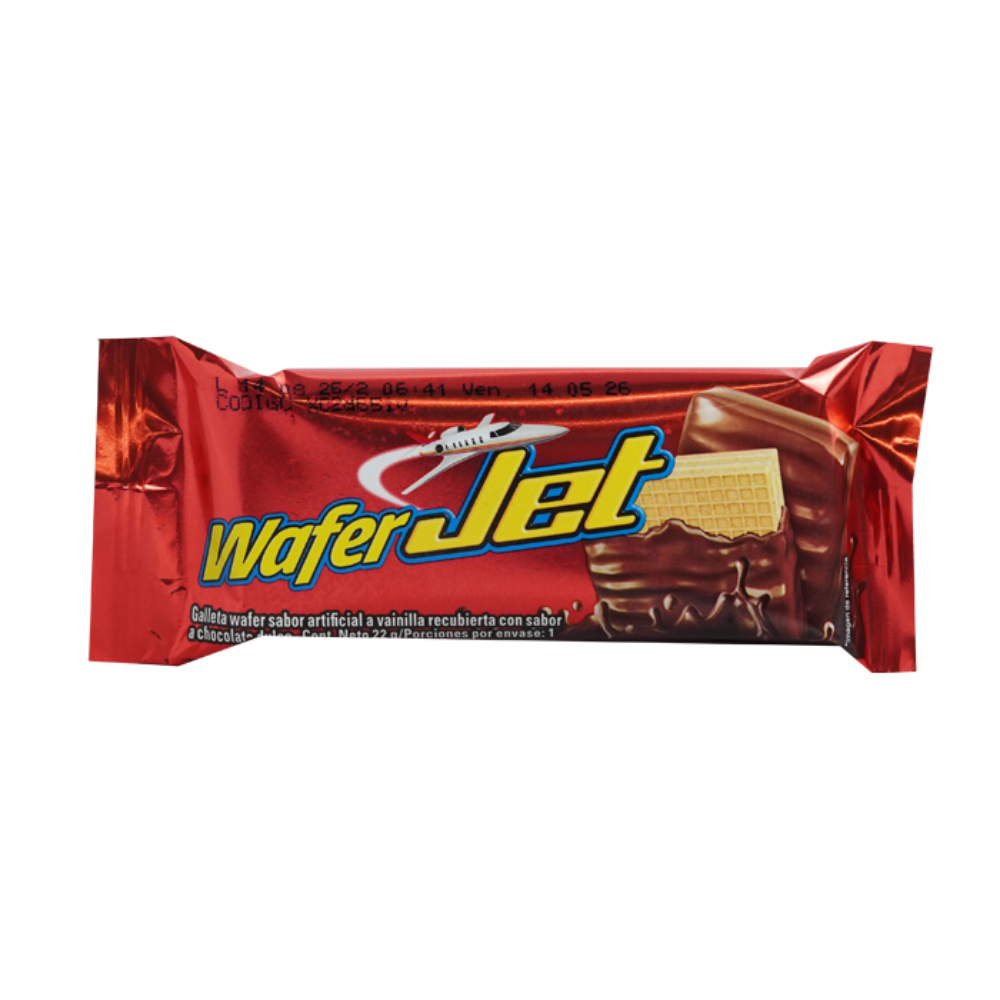 Imagen de GALLETA WAFER RECUBIERTA DE CHOCOLATE JET WAFER...
