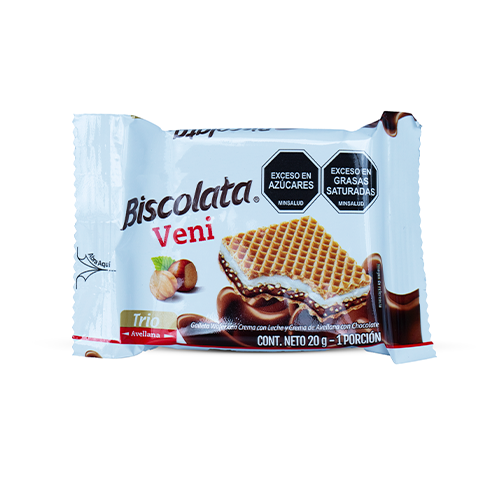Imagen de WAFER CUBIERTA DE CHOCOLATE BISCOLATA VENI 20 G...