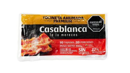 Imagen de Tocineta CASA BLANCA ahumada premium (200  gr)