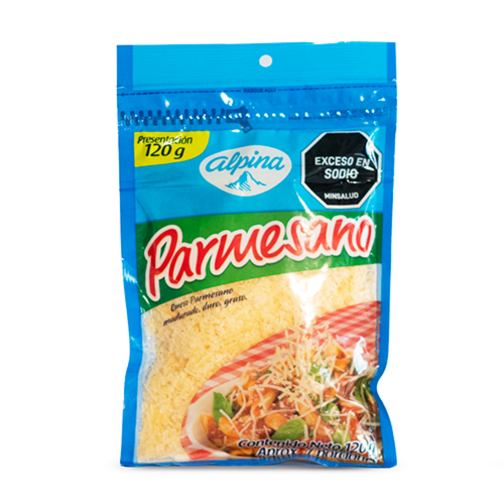 Imagen de QUESO PARMESANO ALPINA 120 GRS