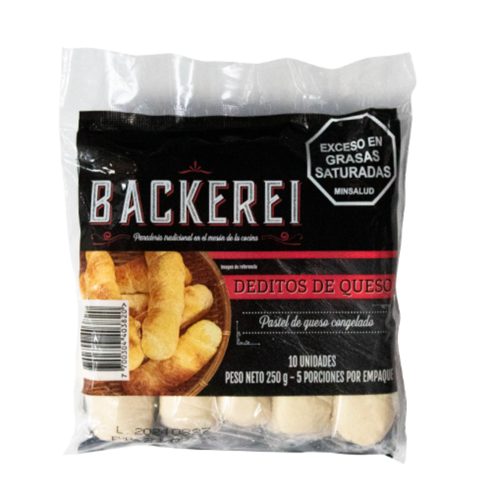 Imagen de DEDITO DE QUESO BACKEREI 10 UND - 250 G