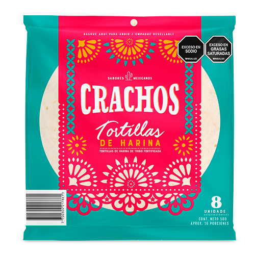 Imagen de TORTILLA BURRITO CRACHOS 8 UND - 580 G
