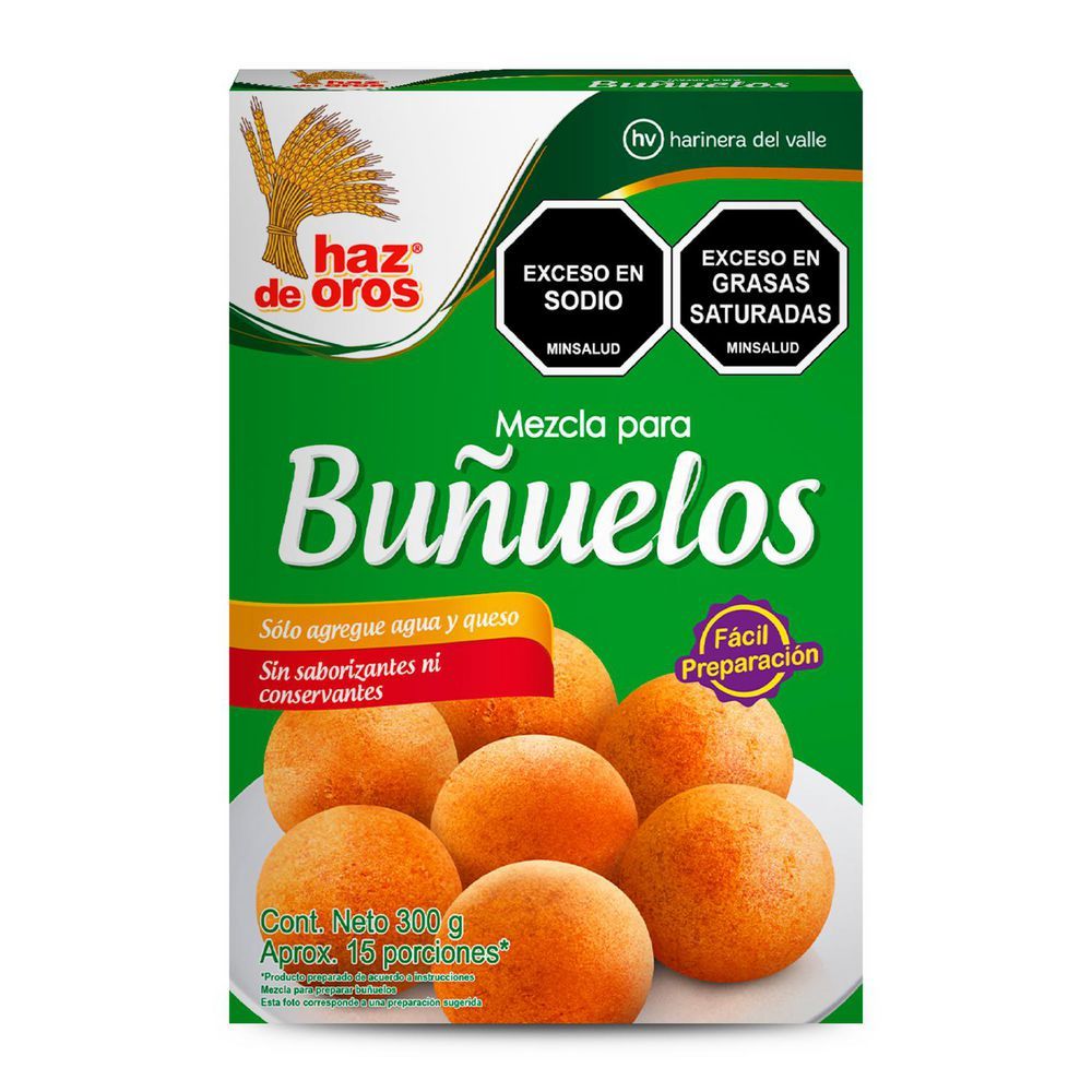 Imagen de Mezcla en polvo HAZ DE OROS para buñuelos (300  gr)