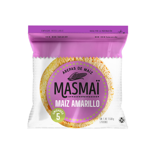 Imagen de AREPA AMARILLA 5 UND MASMAÍ 500G
