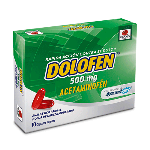 Imagen de ACETAMINOFEN CAPSULAS DOLOFEN 10 UND