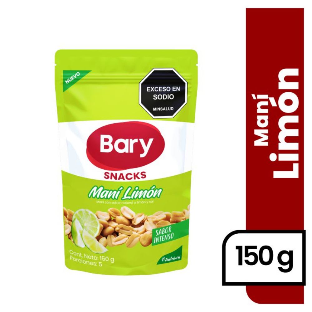 Imagen de Maní BARY sabor intenso a limón (150  gr)