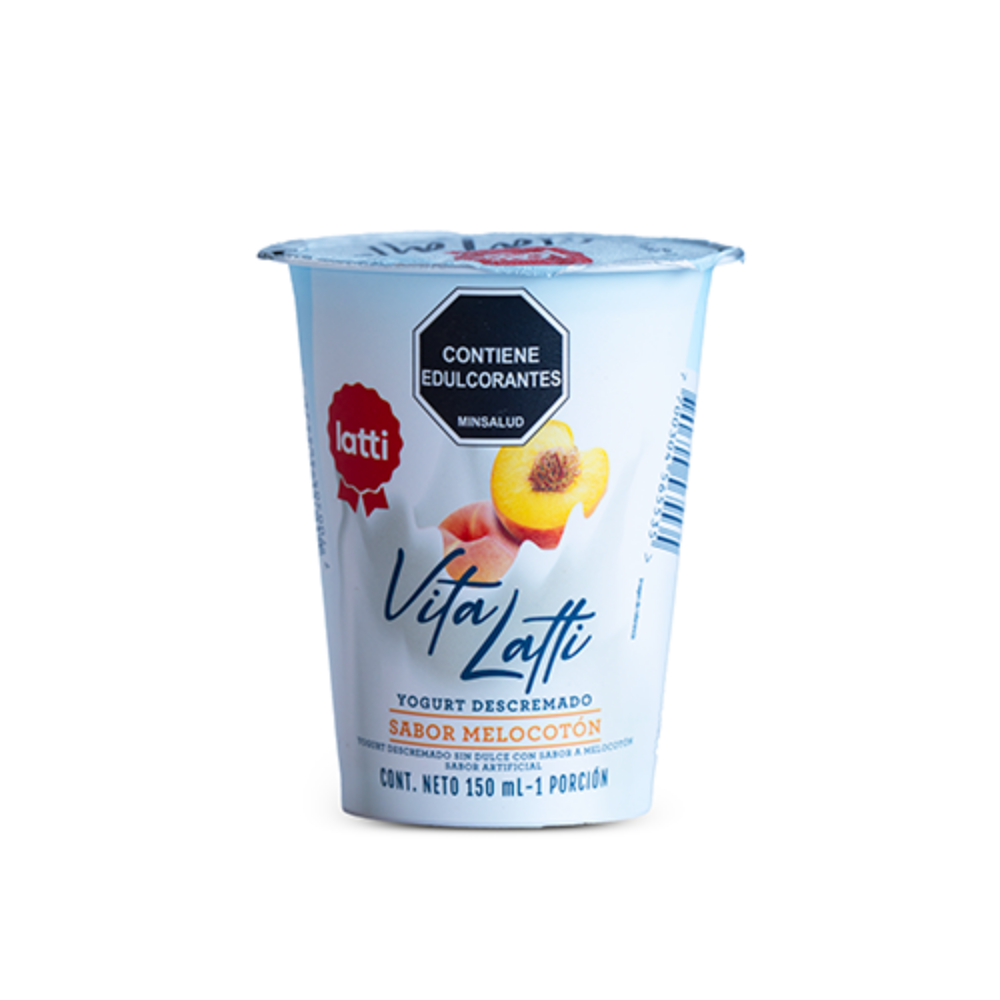 Imagen de YOGURT MELOCOTON LIGHT VITA LATTI 150GR