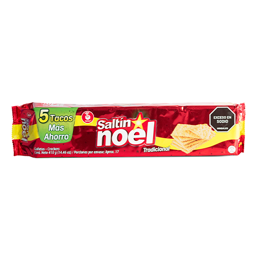 Imagen de GALLETA SALTIN NOEL 5 TACOS 410 G
