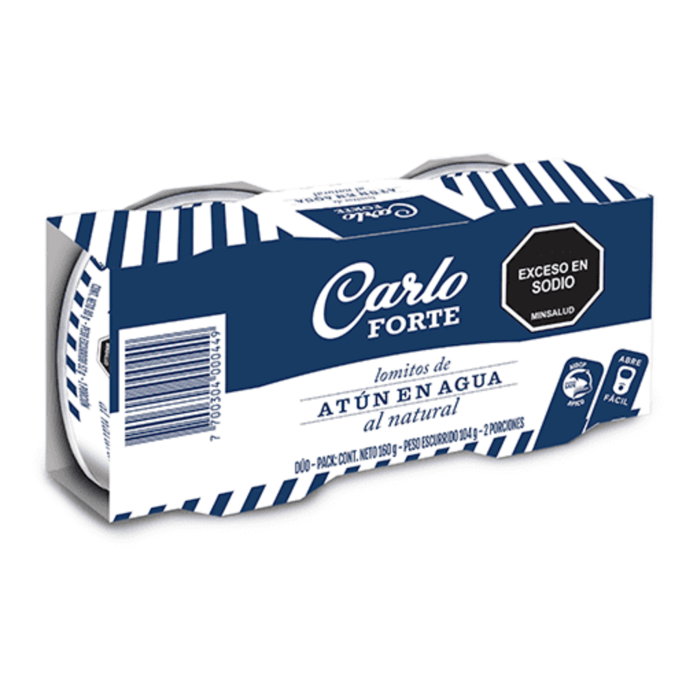 Imagen de DUOPACK ATÚN EN AGUA C F 160 G NETO