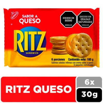Imagen de Galletas RITZ queso 6 unds x30 g c/u
