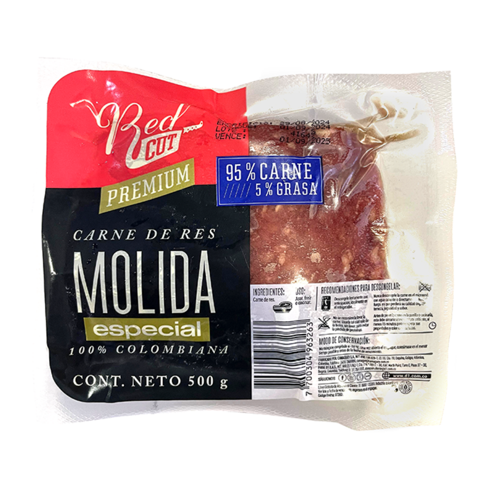 Imagen de MOLIDA DE RES 95/5 RED CUT 500G