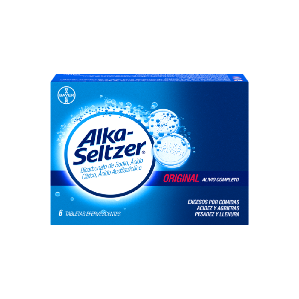 Imagen de ALKA-SELTZER TABLETA EFERVESCENTE 6 UND