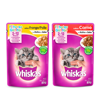 Imagen de ALIMENTO HÚMEDO PARA GATITOS WHISKAS 85 G
