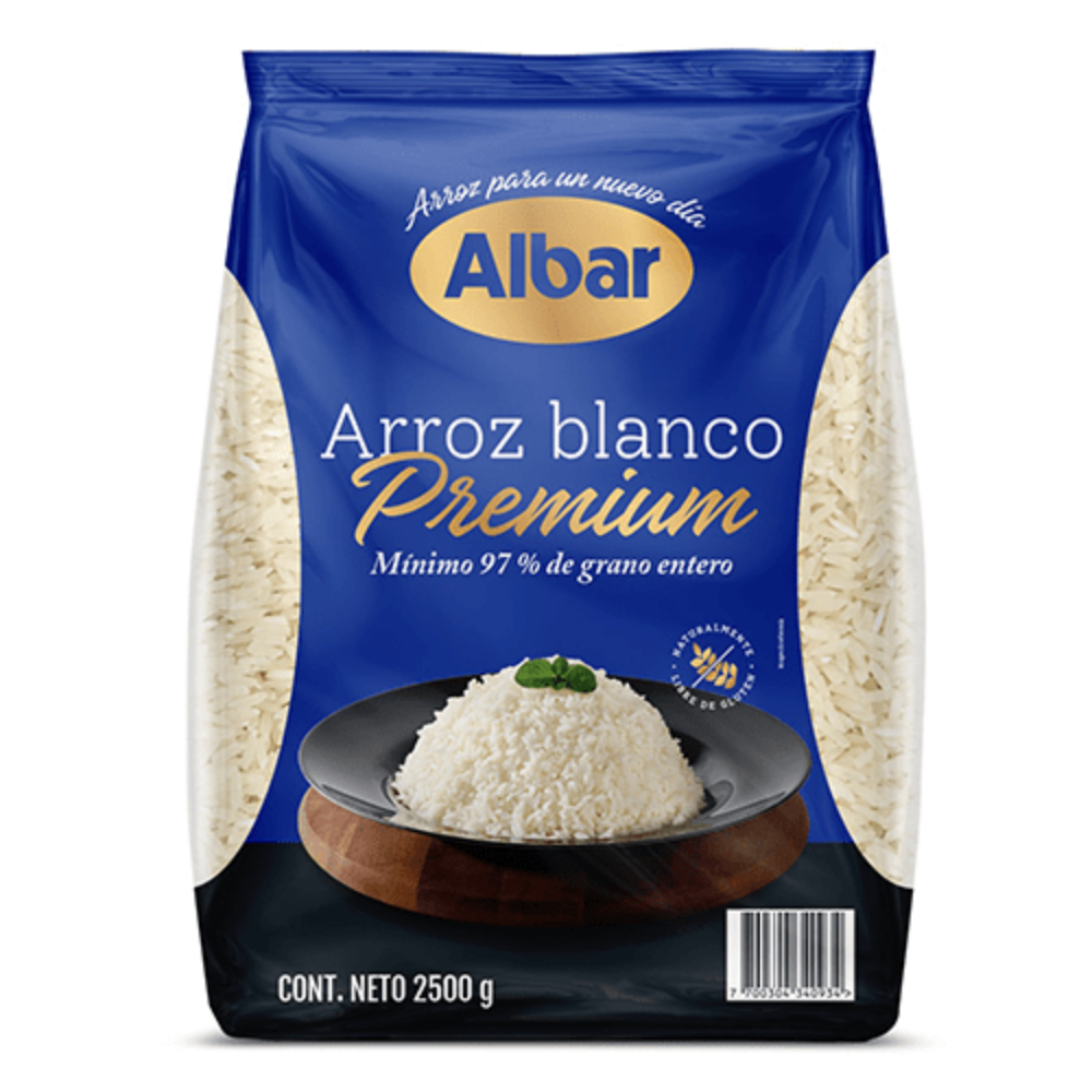 Imagen de ARROZ PREMIUM ALBAR 2500 G