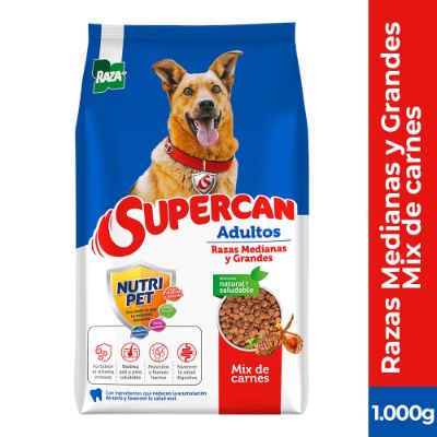 Imagen de Alimento para perro SUPERCAN razas medianas y grandes x1000 g