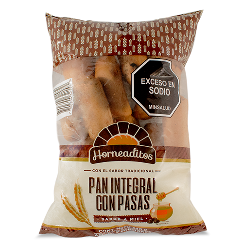 Imagen de PAN INTEGRAL MIEL Y PASAS HORNEADITOS 340 G