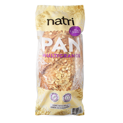 Imagen de PAN MULTIGRANOS NATRI 0 AZUCAR 450 G