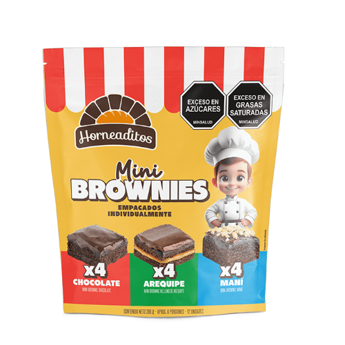 Imagen de MINI BROWNIES HORNEADITOS 12 UND 280 GRS