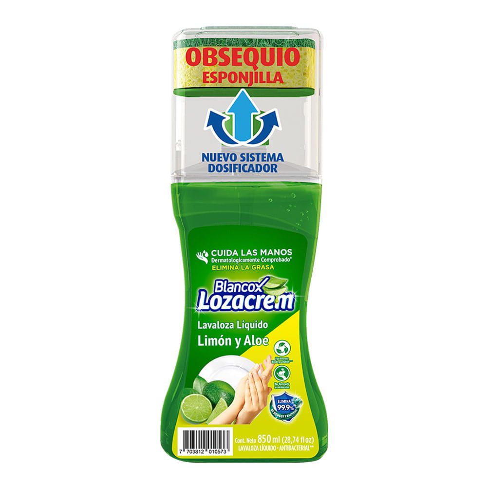 Imagen de Lavaplatos líquido BLANCOX lozacrem limón x850 ml