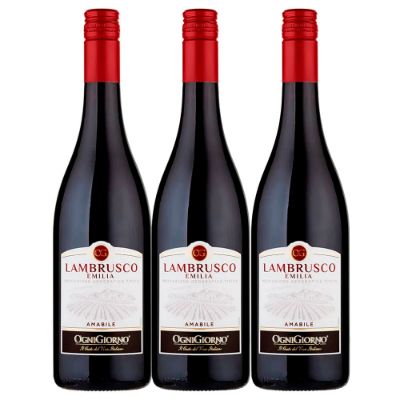 Imagen de Vino lambrusco ZONIN rossato ognigiorno x750 ml 2x3