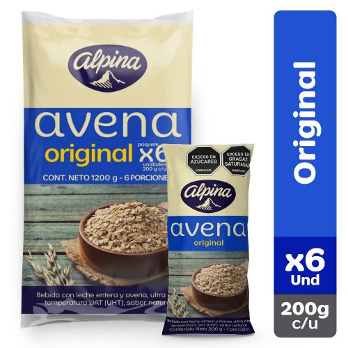 Imagen de Avena  ALPINA original bolsa x6und 200ml (1200  gr)