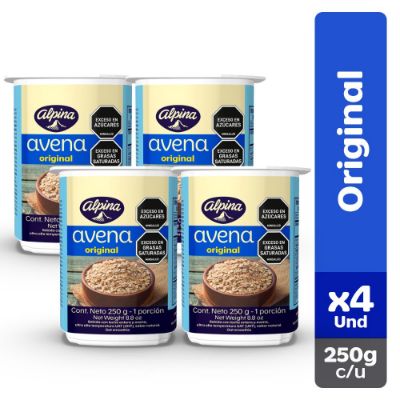 Imagen de Avena  ALPINA original vaso x4und 200ml (1000  gr)