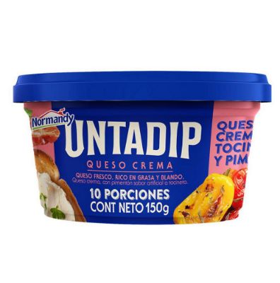 Imagen de Queso Crema Tocineta y Pimenton NORMANDY yogur   (150  gr)