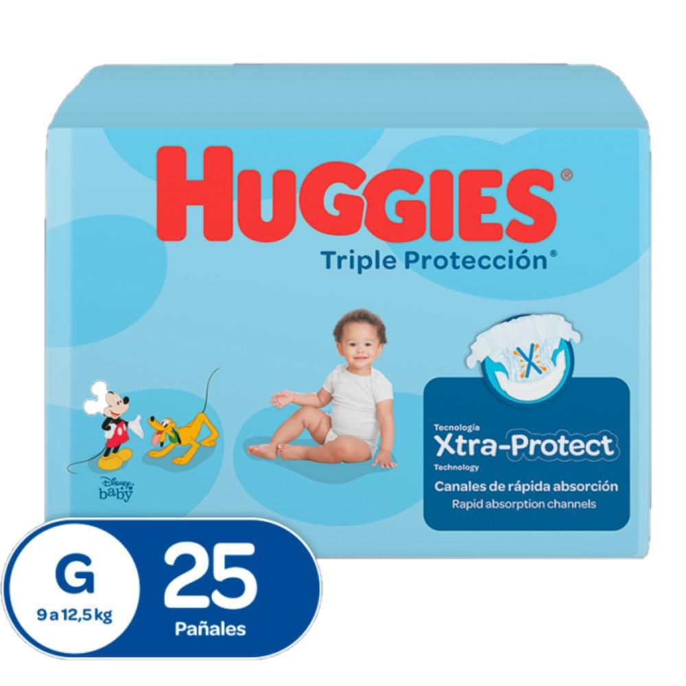 Imagen de Pañales HUGGIES triple protección (25  und)