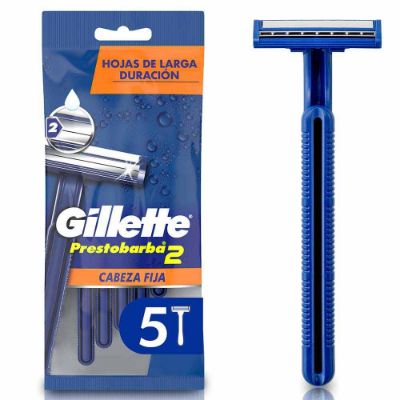 Imagen de Máquina de afeitar GILLETTE prestobarba hojas y cabeza móvil (5  und)