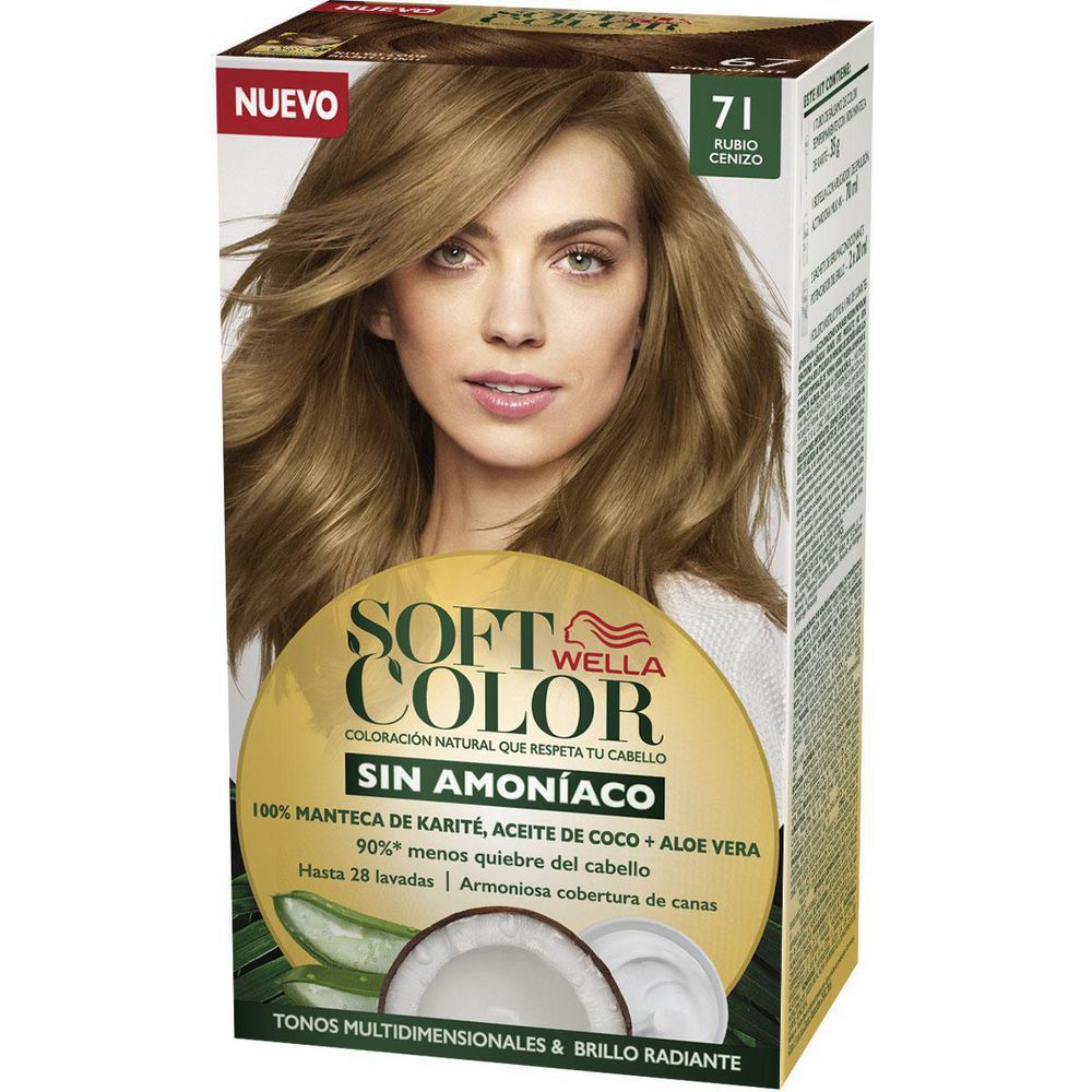 Imagen de Tinte para cabello SOFT COLOR mediano rubio cenizo (1  und)