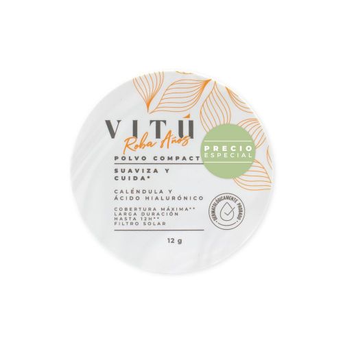 Imagen de Polvo compacto VITU caléndula ácido hialurónico tono 2 (12  gr)
