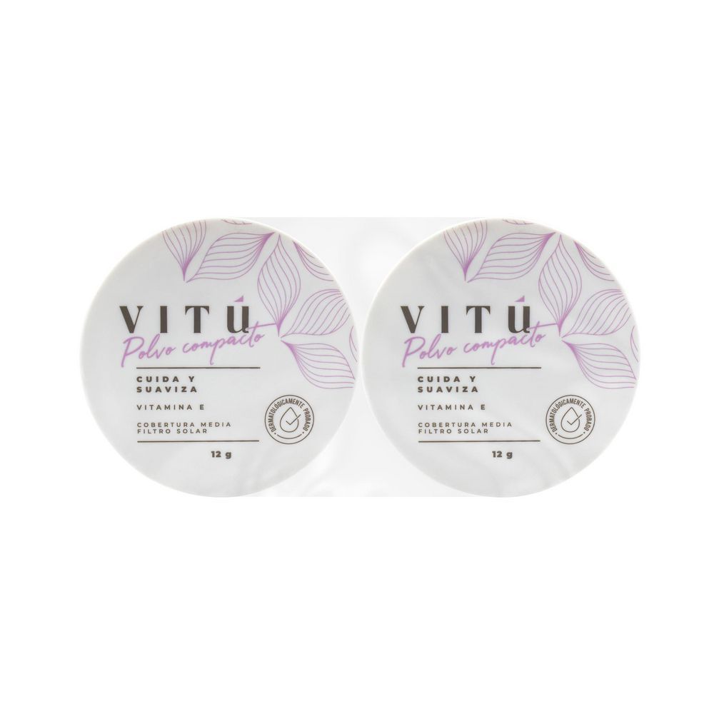 Imagen de Polvo compacto VITU vitamina E x2und tono 2 (24  gr)