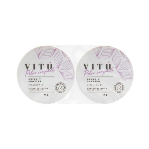 Imagen de Polvo compacto VITU vitamina E x2und tono 2 (24  gr)